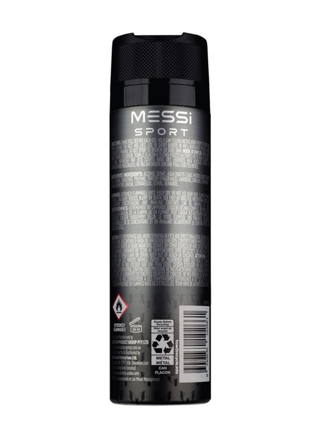 MESSI Sport Body Spray 200Ml - Black - Image 2